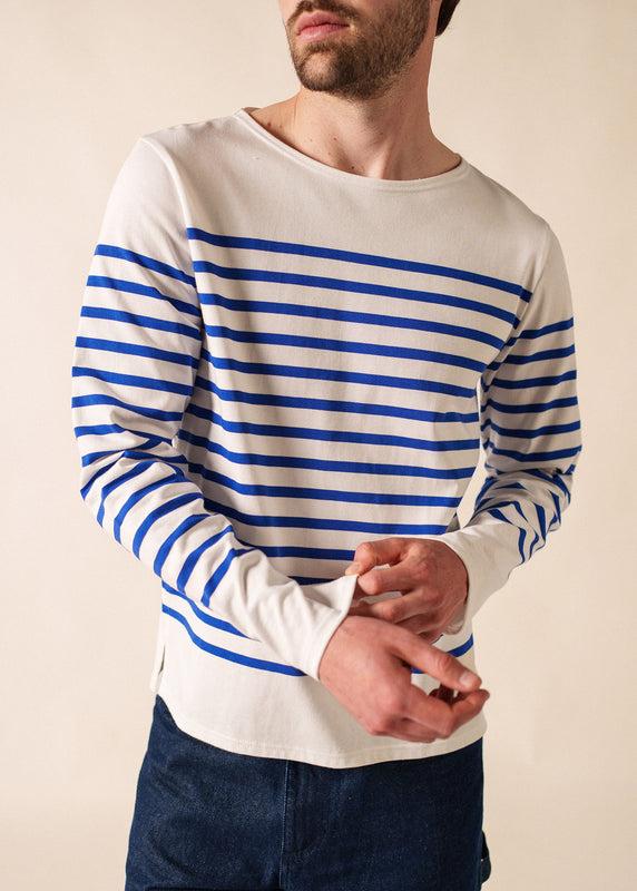 saint james Naval authentic striped sailor shirt NEIGE/GITANE