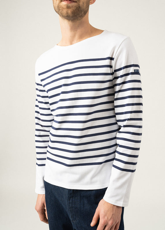 Saint James Naval Authentic Striped Sailor Shirt NEIGE/MARINE