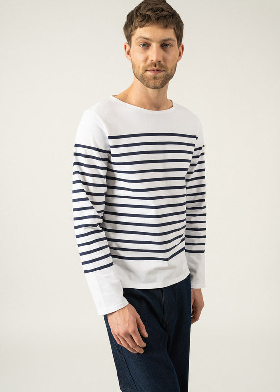 saint james Naval authentic striped sailor shirt NEIGE/MARINE