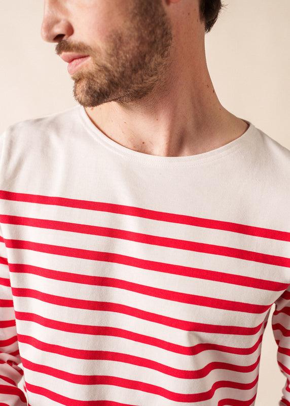 Saint James Naval Authentic Striped Sailor Shirt NEIGE/TULIPE
