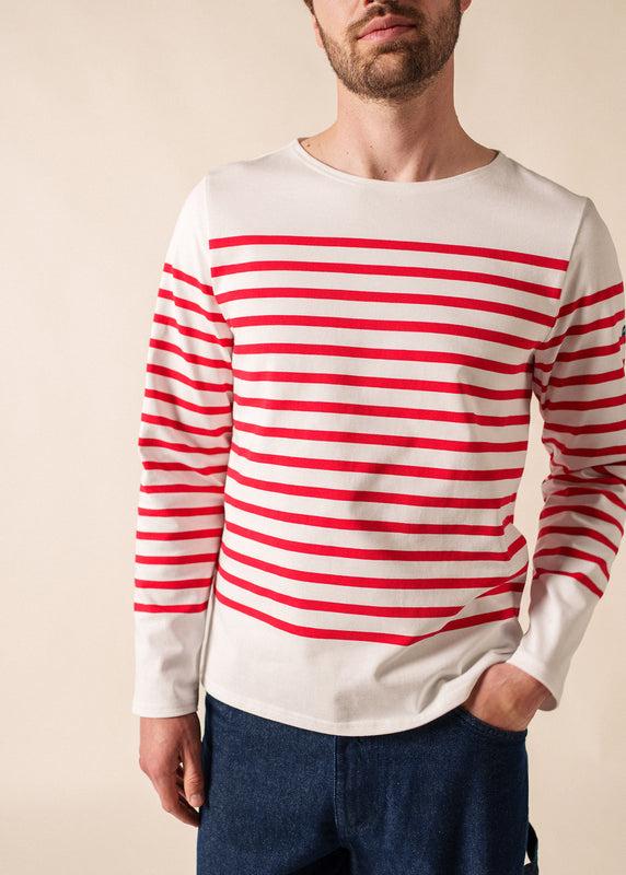 saint james Naval authentic striped sailor shirt NEIGE/TULIPE