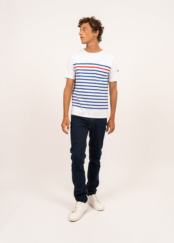 Saint James Naval Short Sleeve Sailor Shirt NEIGE/GITANE/TULIPE