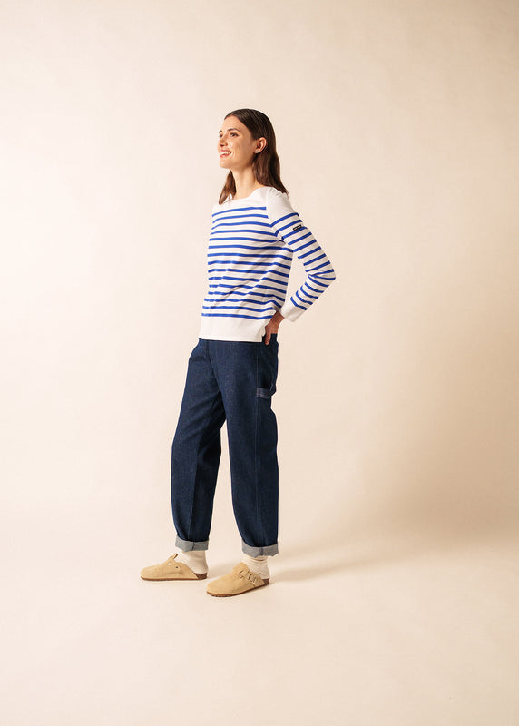 Saint James Naval Woman Authentic Striped Sailor Shirt NEIGE/GITANE