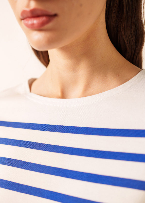 Saint James Naval Woman Authentic Striped Sailor Shirt NEIGE/GITANE