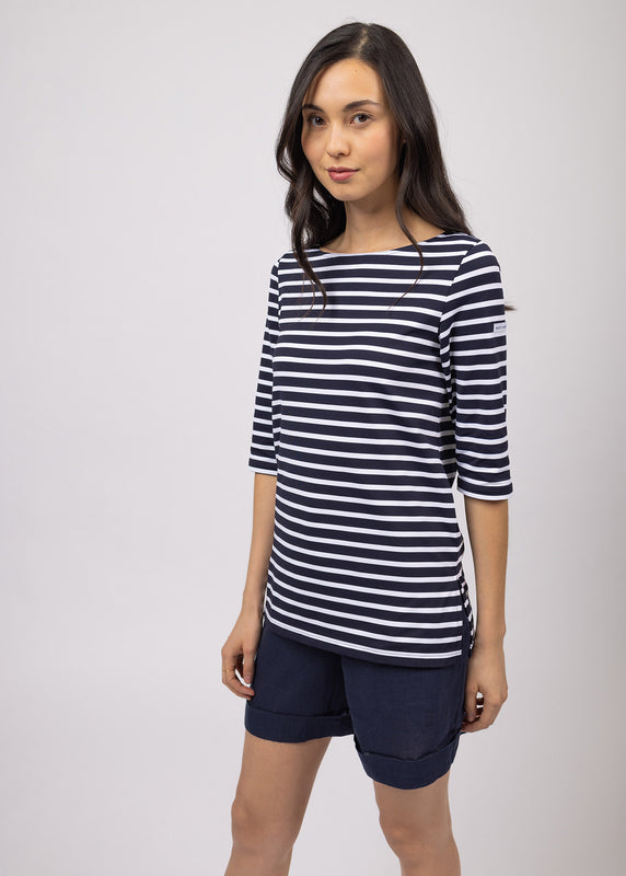 saint james Phare boat neck striped sailor shirt NAVY/NEIGE