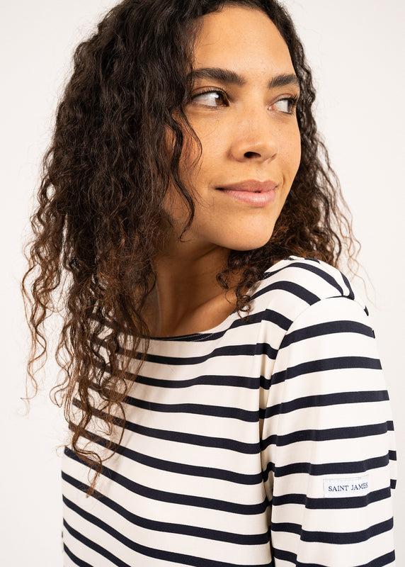 Saint James Phare Boat Neck Striped Sailor Shirt NEIGE/NAVY