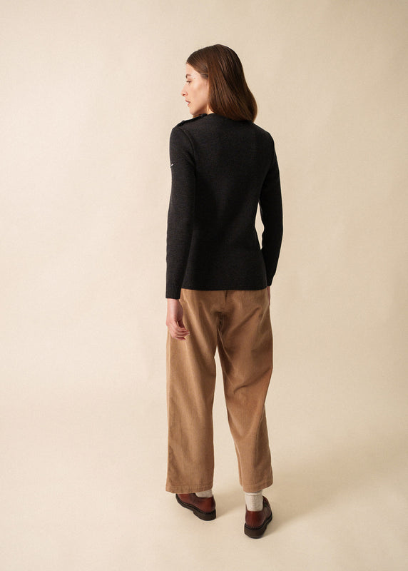 Saint James Rochefort Plain Sailor Jumper ANTHRACITE