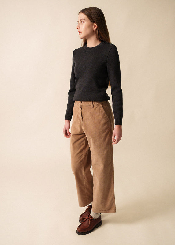 Saint James Rochefort Plain Sailor Jumper ANTHRACITE