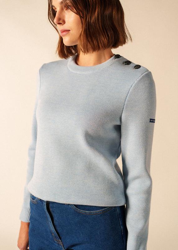 saint james Rochefort plain sailor jumper CIEL CHINE