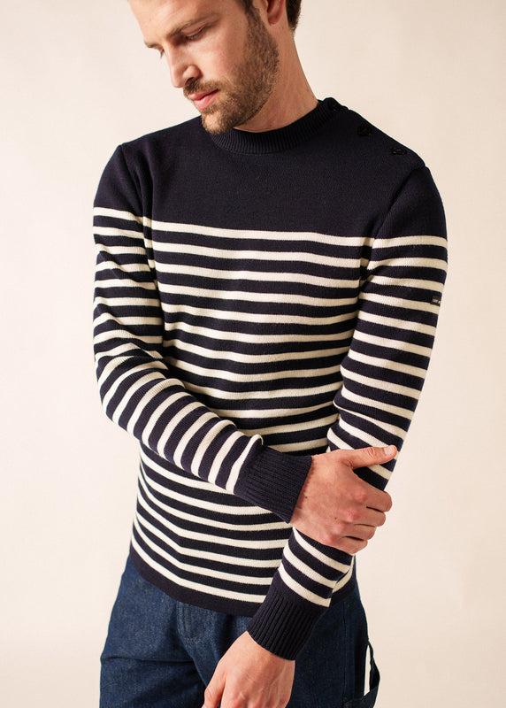 saint james Rochefort striped sailor jumper NAVY/ECUME
