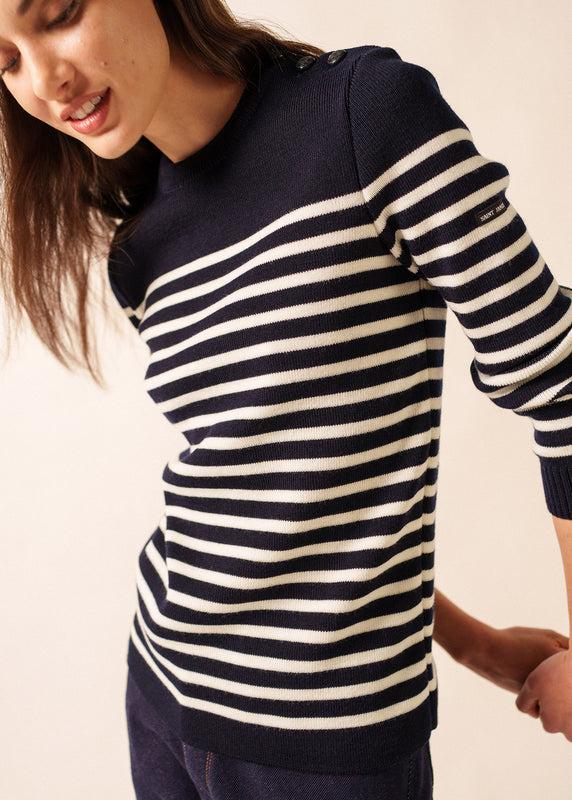 saint james Rochefort striped sailor jumper NAVY/ECUME