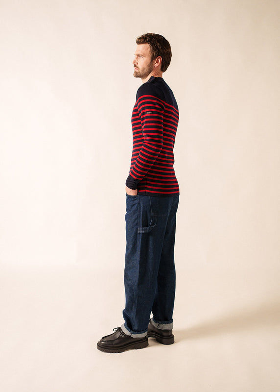 Saint James Rochefort Striped Sailor Jumper NAVY/MEDOC