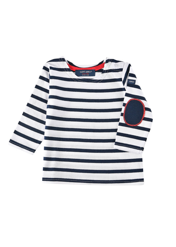 saint james Sailor striped shirt gift box BLANC/MARINE/TULIPE