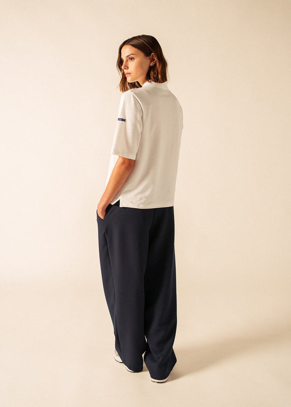 Saint James Albatros Cotton Polo BLANC