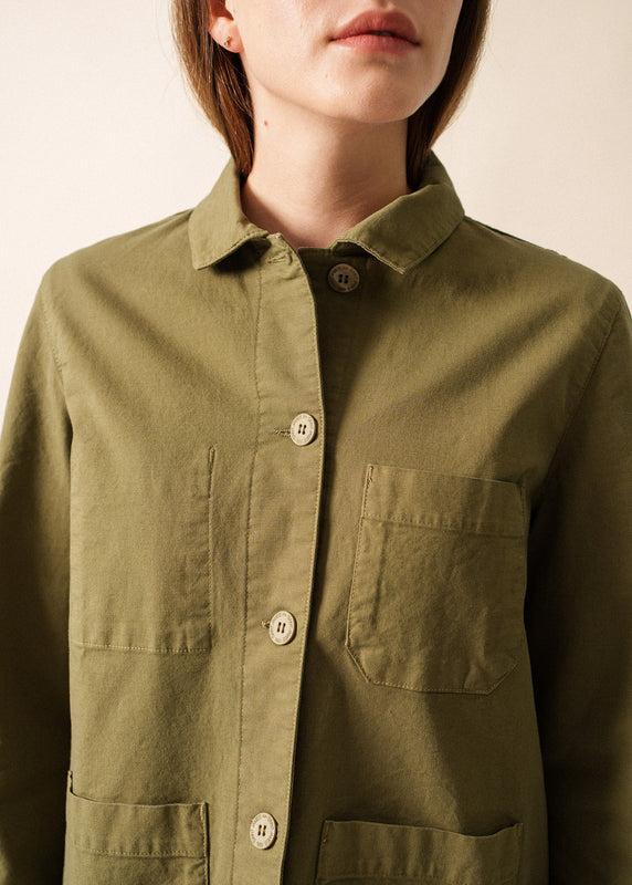 Saint James Alizé Worker Jacket – Cotton FOUGERE