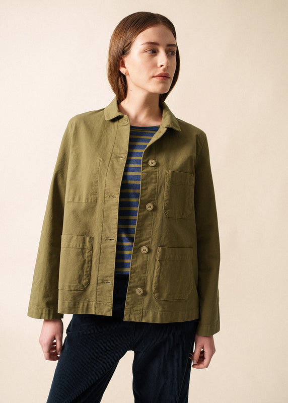 saint james Alizé Worker Jacket – cotton FOUGERE