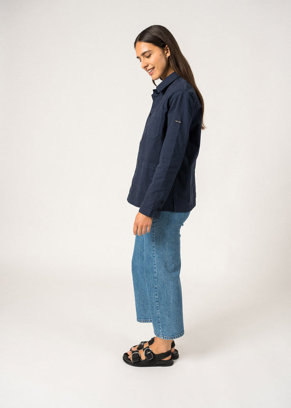Saint James Alizé Worker Jacket – Cotton MARINE