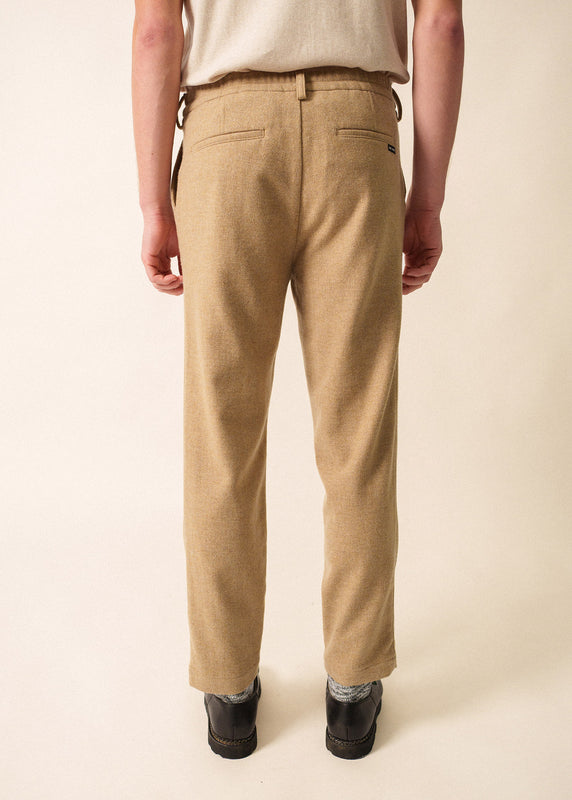 Saint James Andreas Flannel Trousers BEIGE FONCE