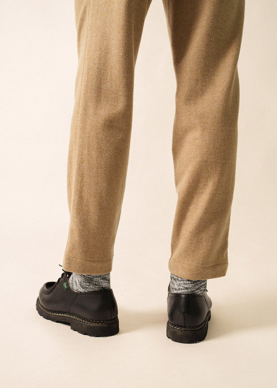 Saint James Andreas Flannel Trousers BEIGE FONCE