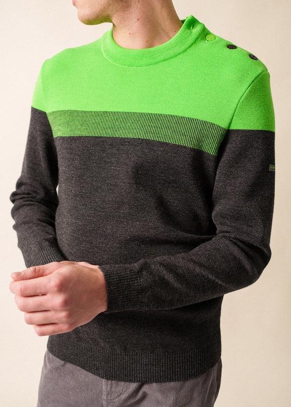 Saint James Aquitaine Sailor Jumper GRIS/TONIC