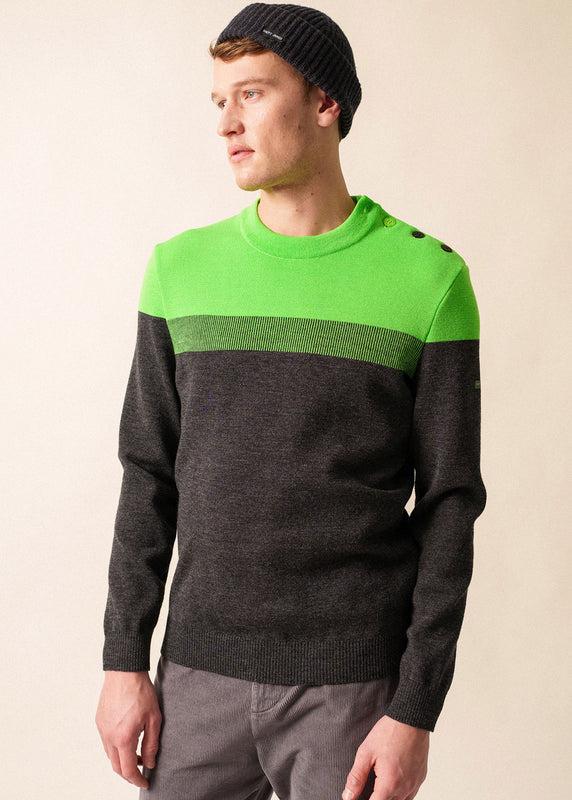 saint james Aquitaine sailor jumper GRIS/TONIC