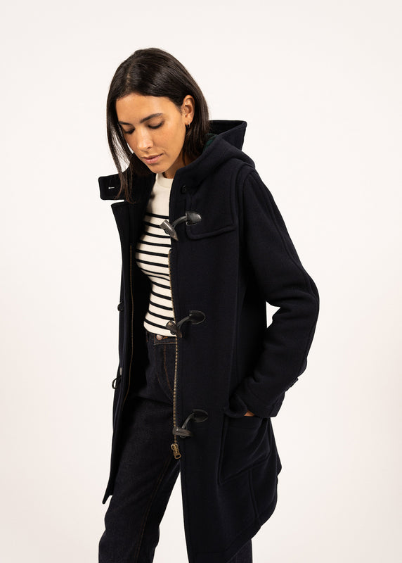 saint james Arctique classic duffle-coat NAVY