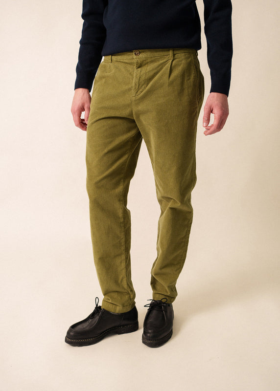 saint james Auguste corduroy trousers FOUGERE