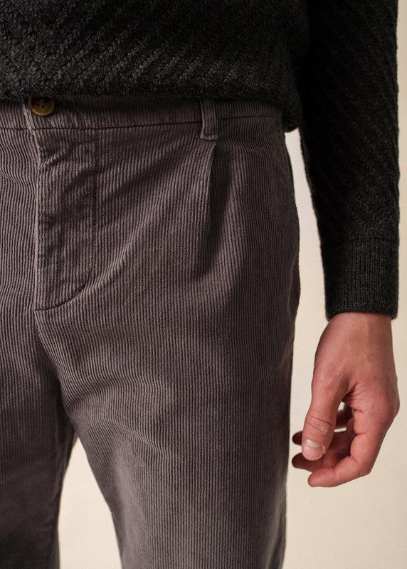 Saint James Auguste Corduroy Trousers GRIS