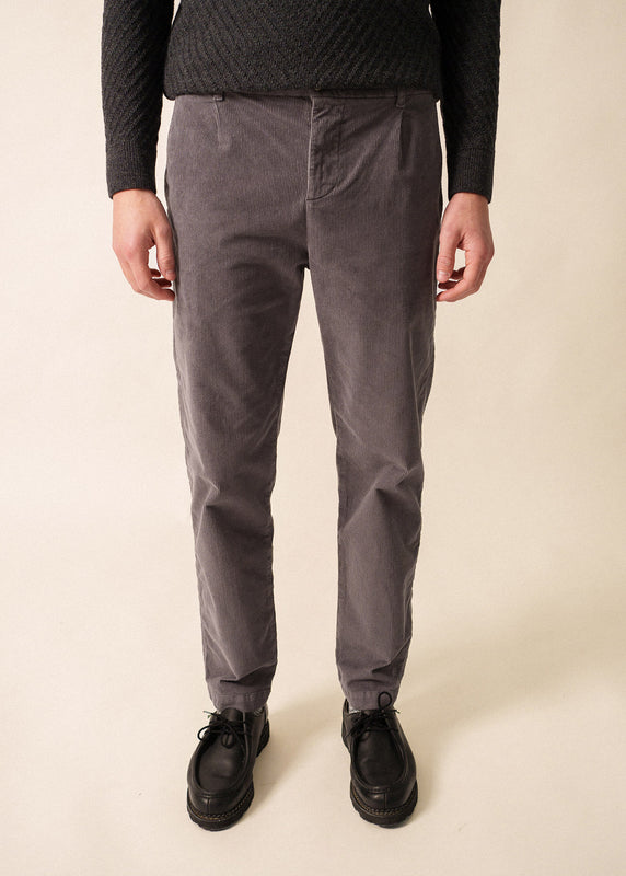 saint james Auguste corduroy trousers GRIS