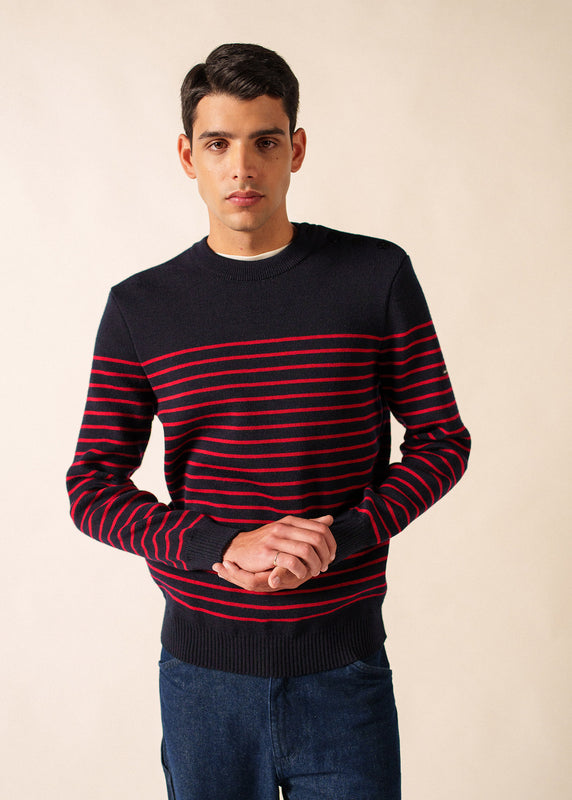 saint james Binic striped sailor jumper NAVY/MEDOC