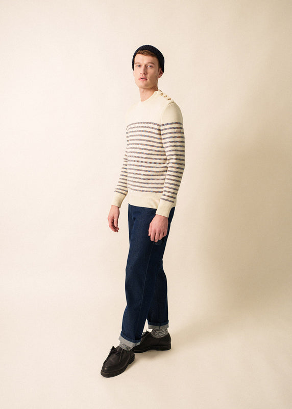 Saint James Binic West Sailor Jumper ECRU/WESTERN
