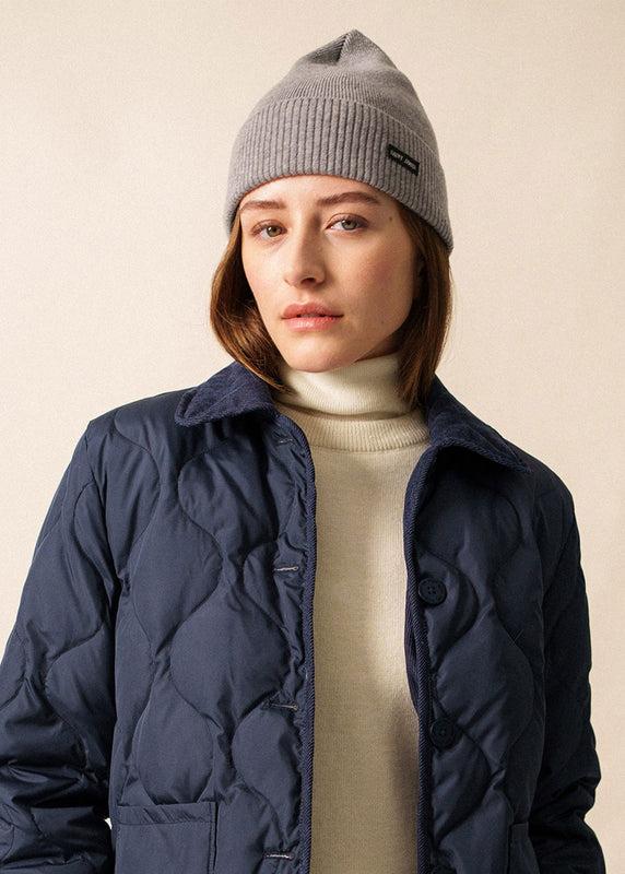 saint james Biriatou cashmere hat GRIS CHINE