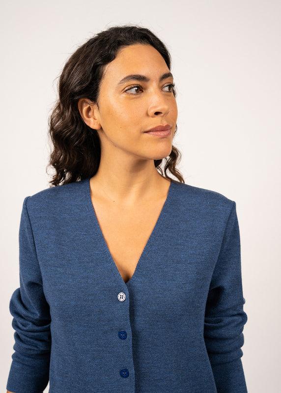 Saint James Blainville V Neck Cardigan JEAN