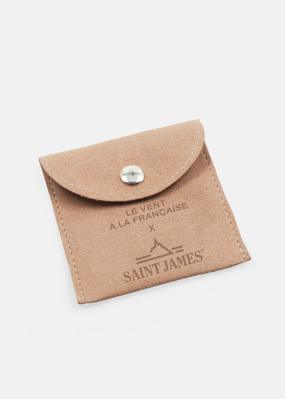 Saint James Bracelet Bouton ARGENT/BLANC