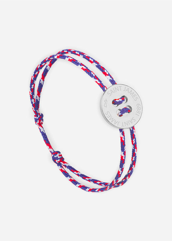 saint james Bracelet Bouton ARGENT/TRICOLORE