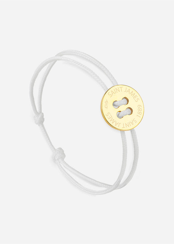 saint james Bracelet Bouton OR/BLANC