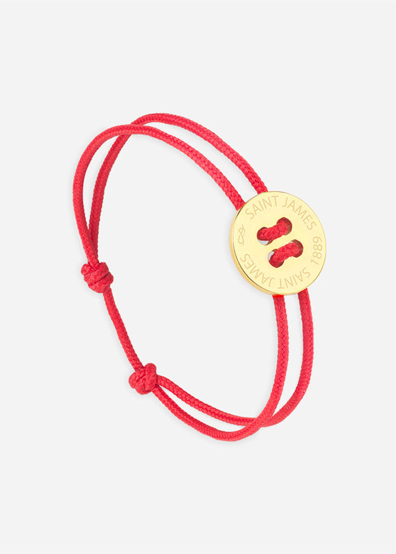 saint james Bracelet Bouton OR/ROUGE