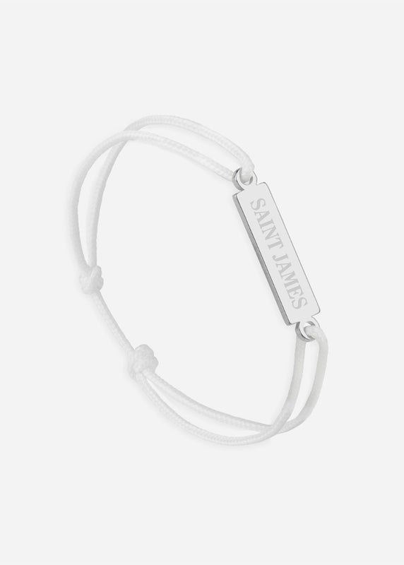 saint james Bracelet Logo ARGENT/BLANC