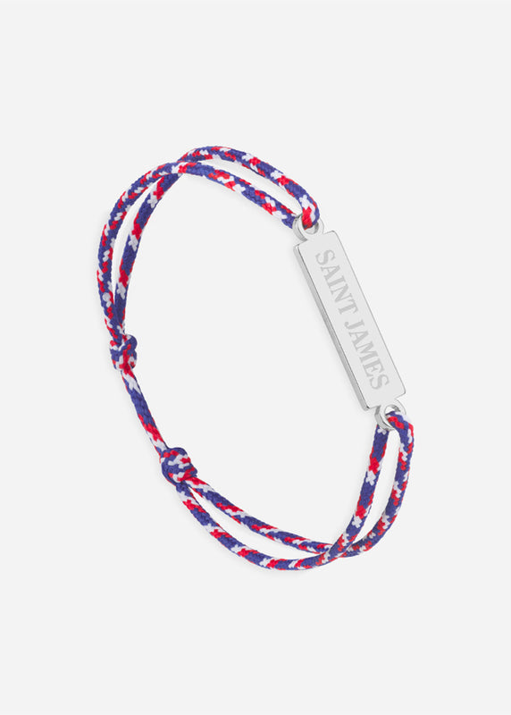 saint james Bracelet Logo ARGENT/TRICOLORE