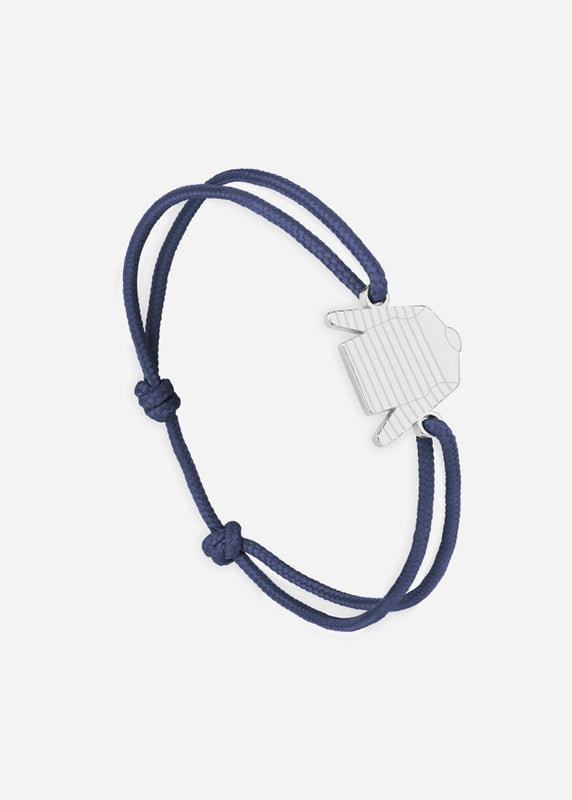 saint james Bracelet Marinière ARGENT/MARINE