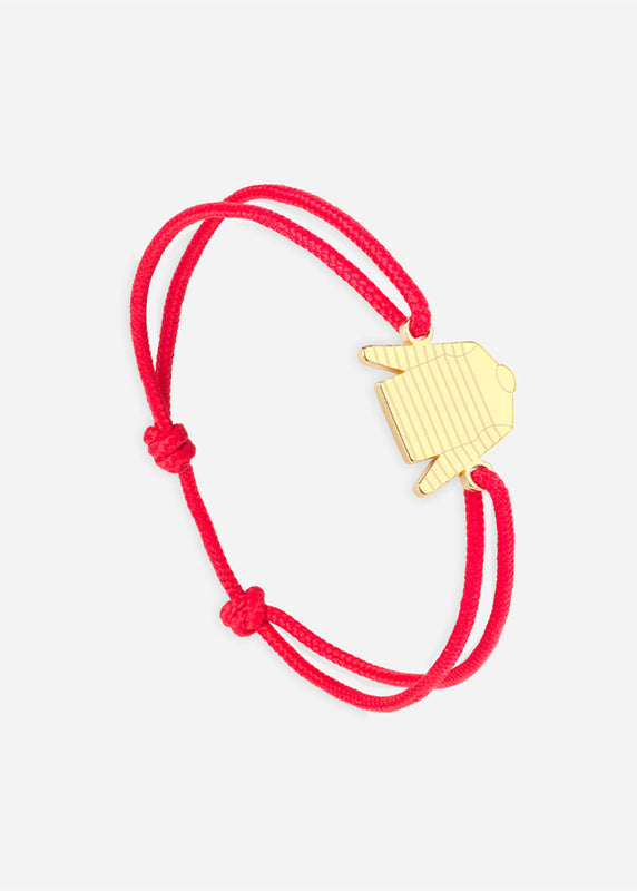 saint james Bracelet Marinière OR/ROUGE