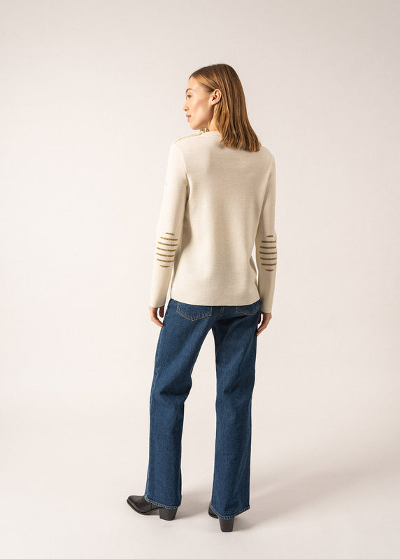Saint James Bregançon Plain Sailor Jumper ECUME