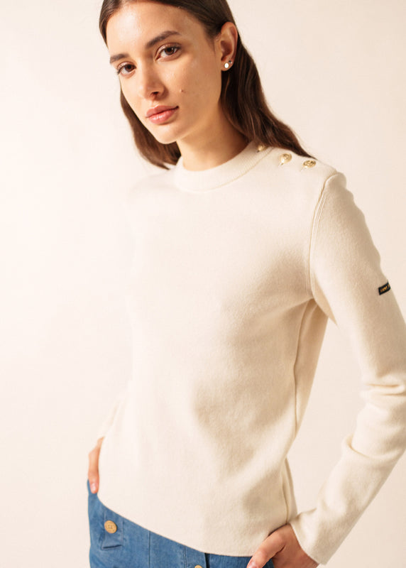 saint james Brégançon plain sailor jumper ECUME