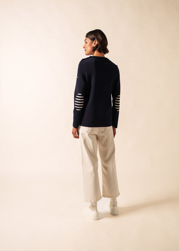 Saint James Bregançon Plain Sailor Jumper NAVY