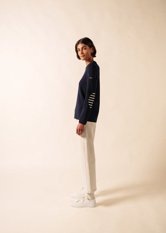Saint James Bregançon Plain Sailor Jumper NAVY