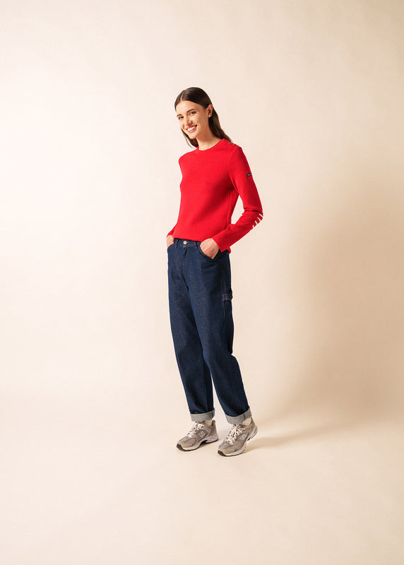 Saint James Bregançon Plain Sailor Jumper TULIPE