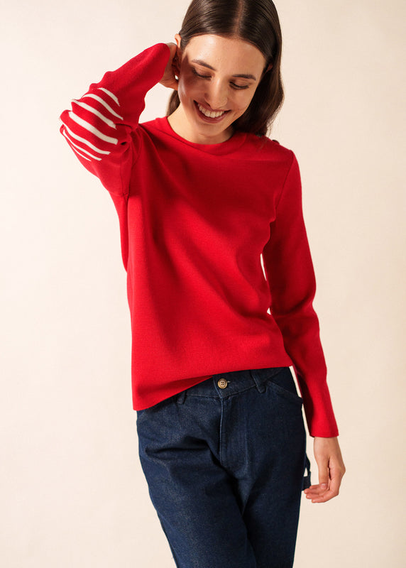 saint james Bregançon plain sailor jumper TULIPE