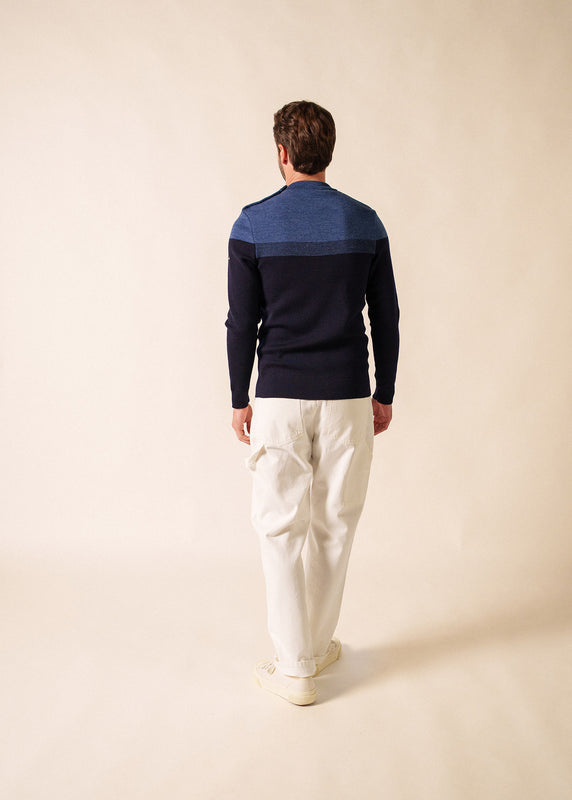 Saint James Bretagne Sailor Jumper MARINE/JEANS