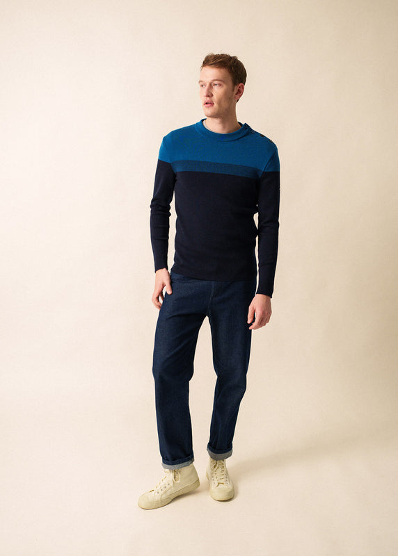 Saint James Bretagne Sailor Jumper MARINE/LAC