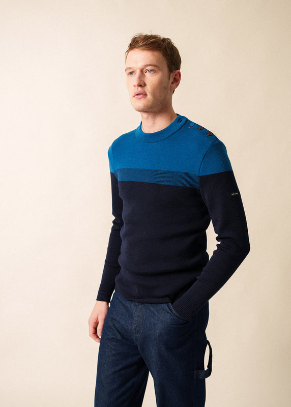 saint james Bretagne sailor jumper MARINE/LAC